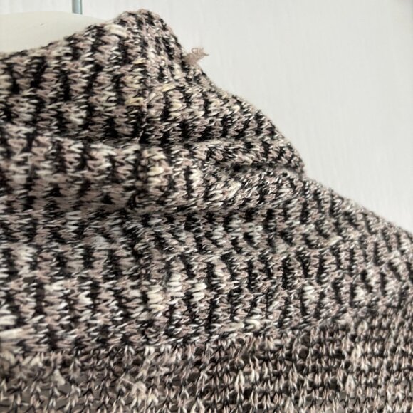 Flowy Cardigan Sweater – Heathered Black, Brown, and Grey - Picture 7 of 8